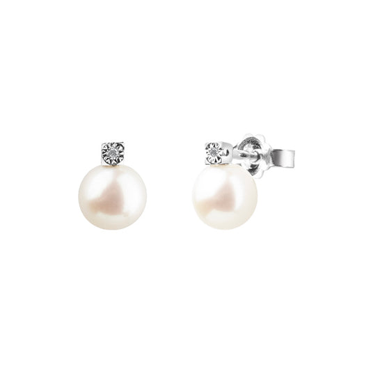 Bliss Gioielli | Orecchini donna perla e diamanti