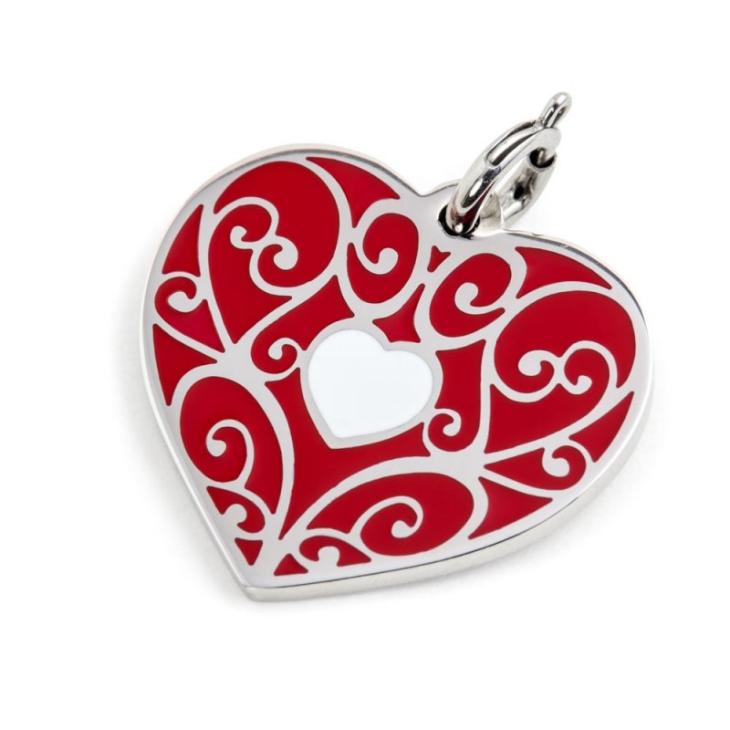 Charm Marlù Bimbo A Forma Di Cuore Smaltato Azzurro - Perfecto Per Bracciali E Collane - Foto 10