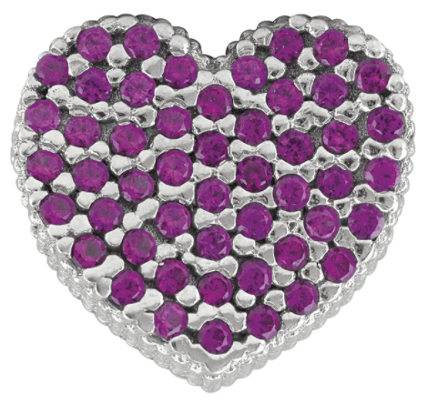 Bliss Fashion | Charm cuore grande my words zirconi