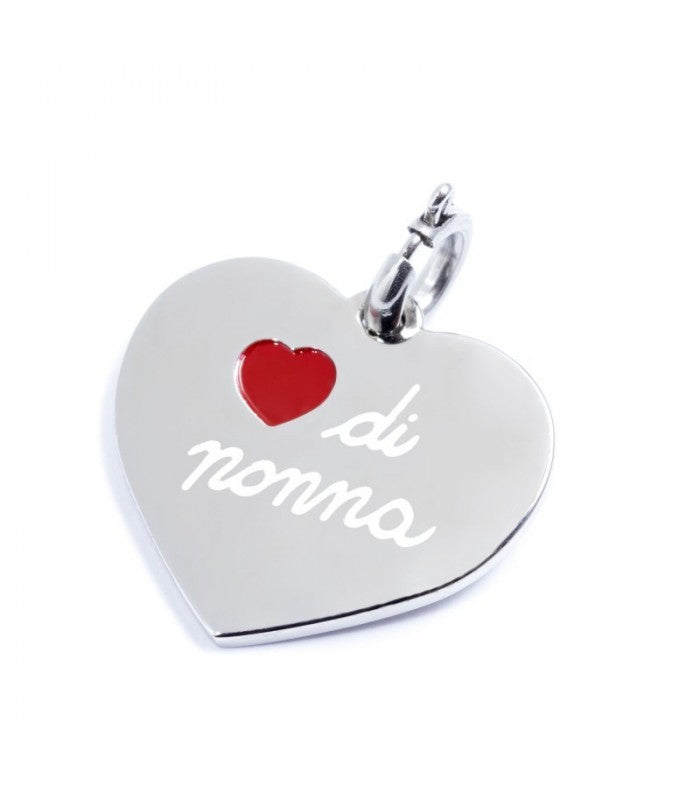 Bracciale Per Nonna – 'Il Cuore Di Una Nonna è Amore Senza Confini' – Ciondolo A Cuore In Acciaio Inox