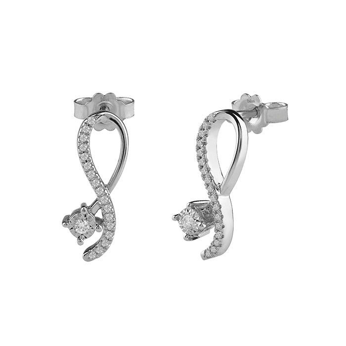 Bliss Gioielli | Orecchini in oro bianco con diamanti