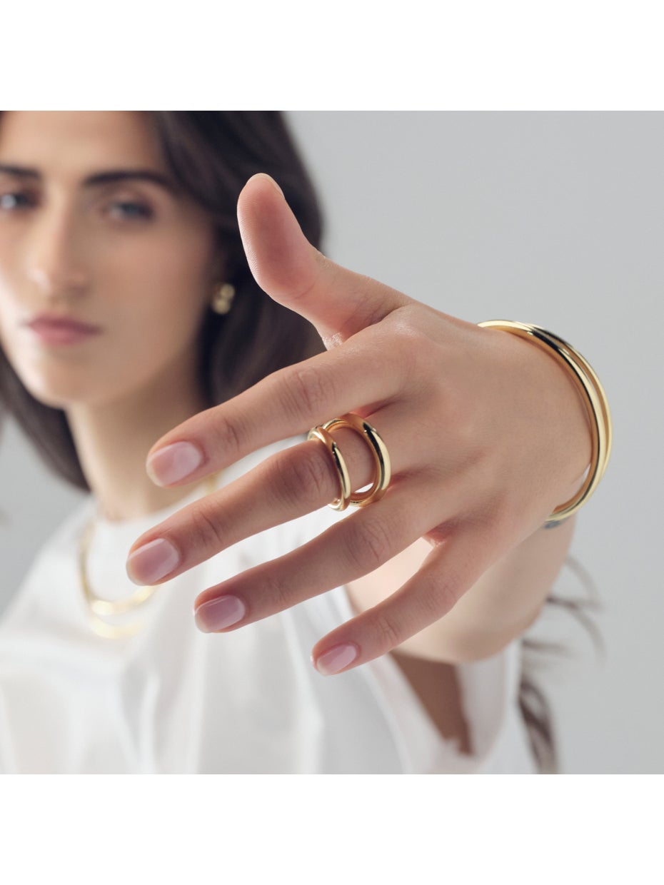 UNOAERRE | Anello dorato Line
