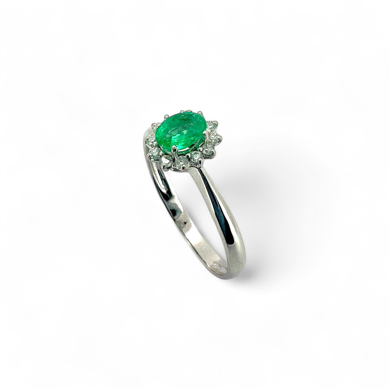 Ellegi Gioielli | Linea Flora anello con smeraldo