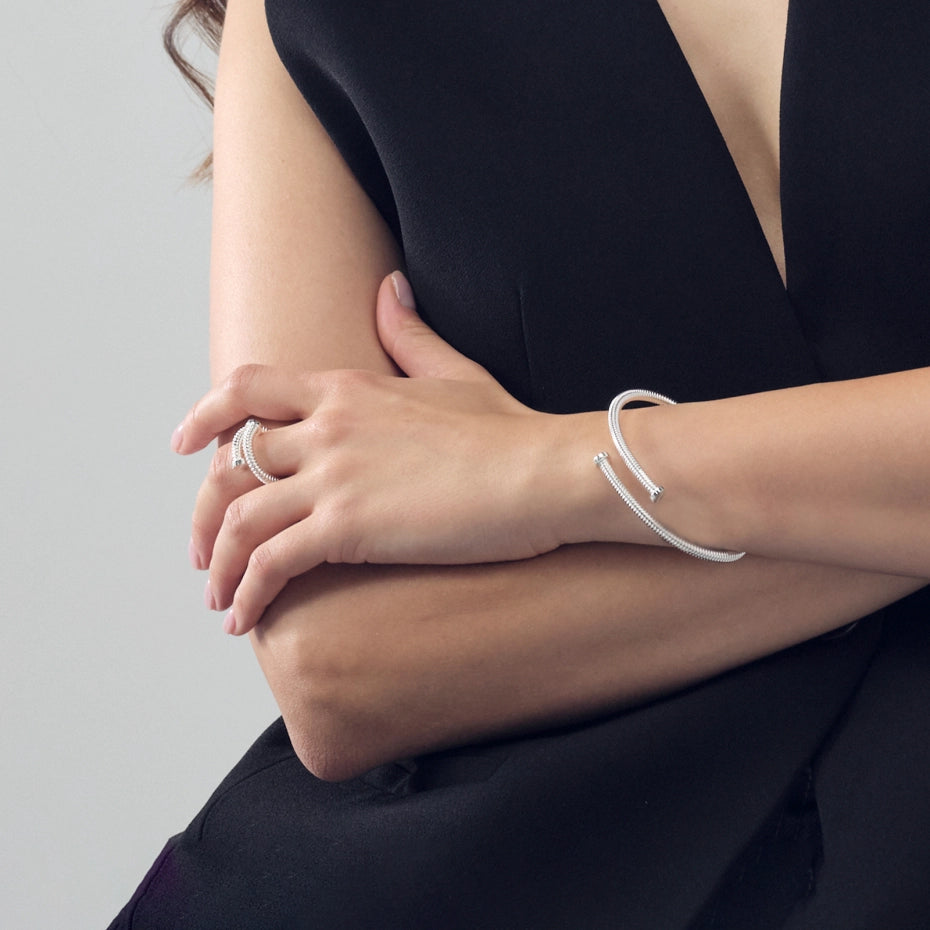 UNOAERRE | Bracciale chiodo argentato
