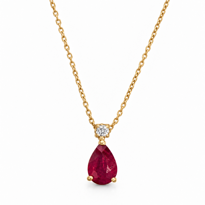 Ellegi Gioielli | Collana con rubino in oro giallo