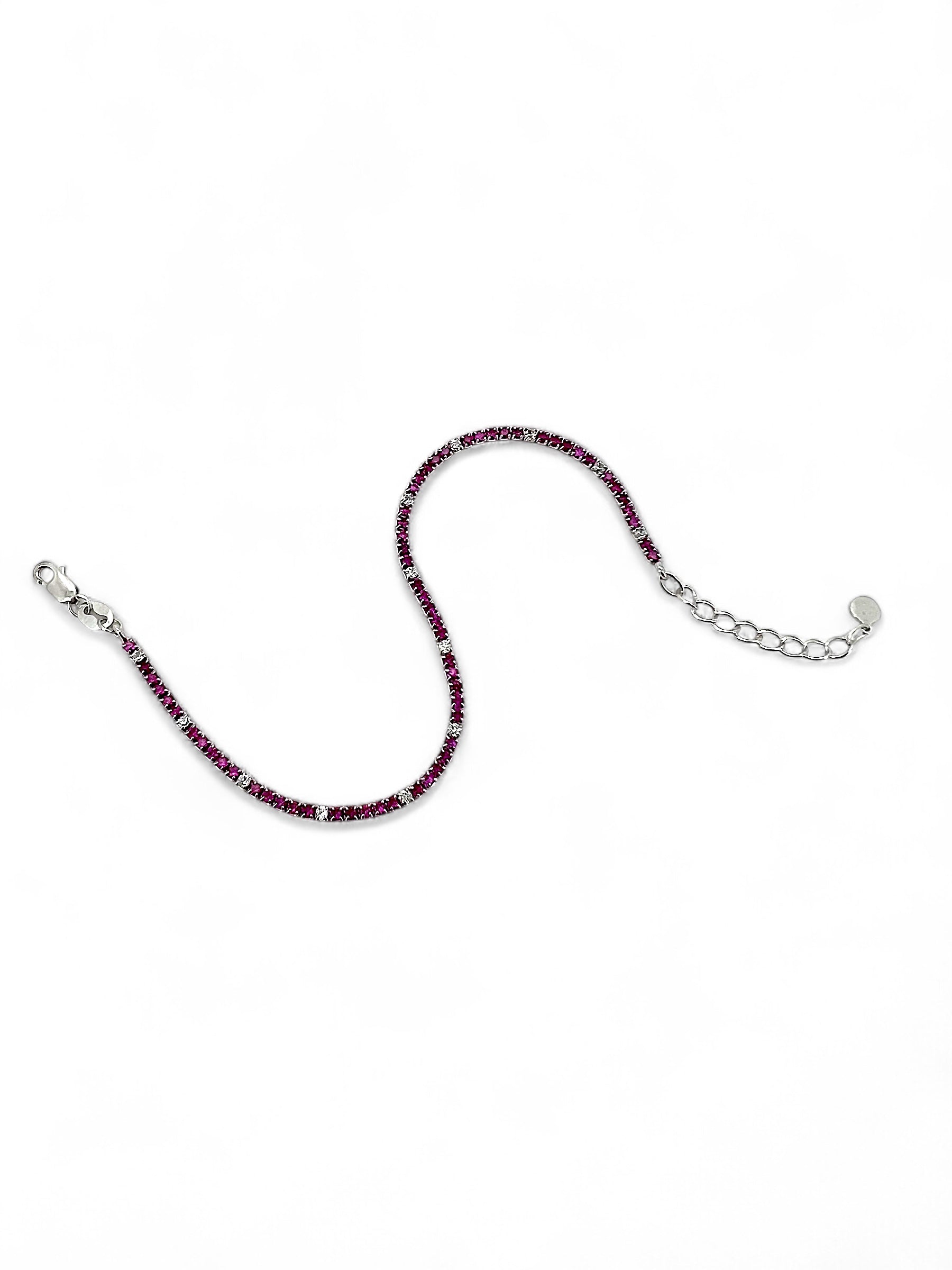 Ellegi Argento | Tennis con zirconi bianchi