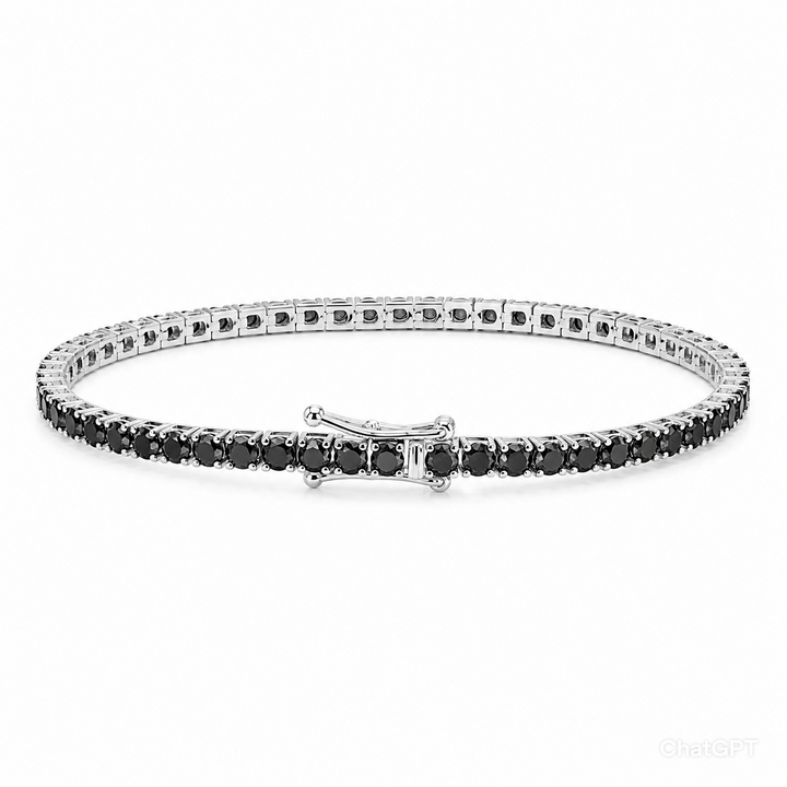 Ellegi Gioielli | Tennis Filo Riviera con diamanti neri 3,00 ct