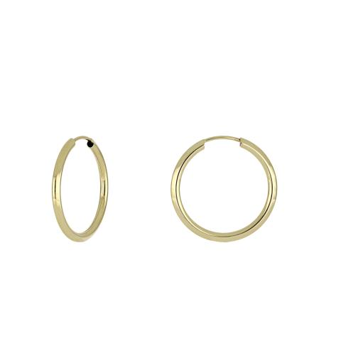 iGold | Orecchini a cerchio in oro 9kt  15mm