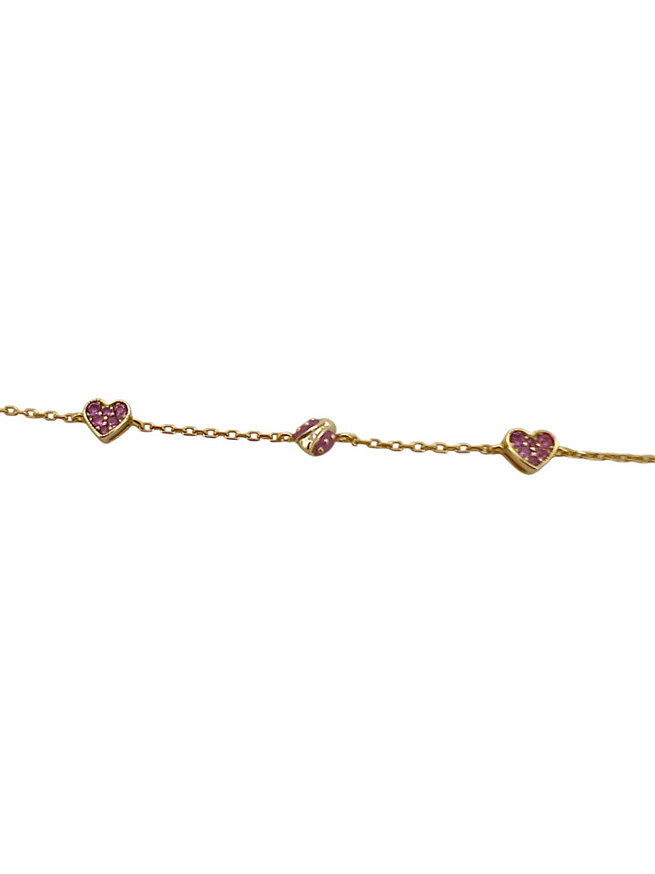 Nanan Bijou | Bracciale cuore e coccinella in argento 925
