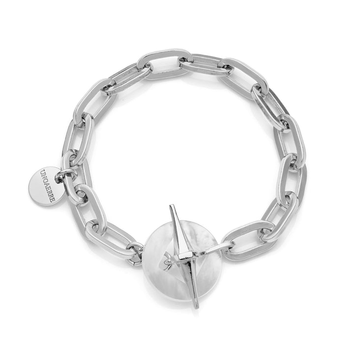 UNOAERRE | Bracciale catena argentata e madreperla Joya