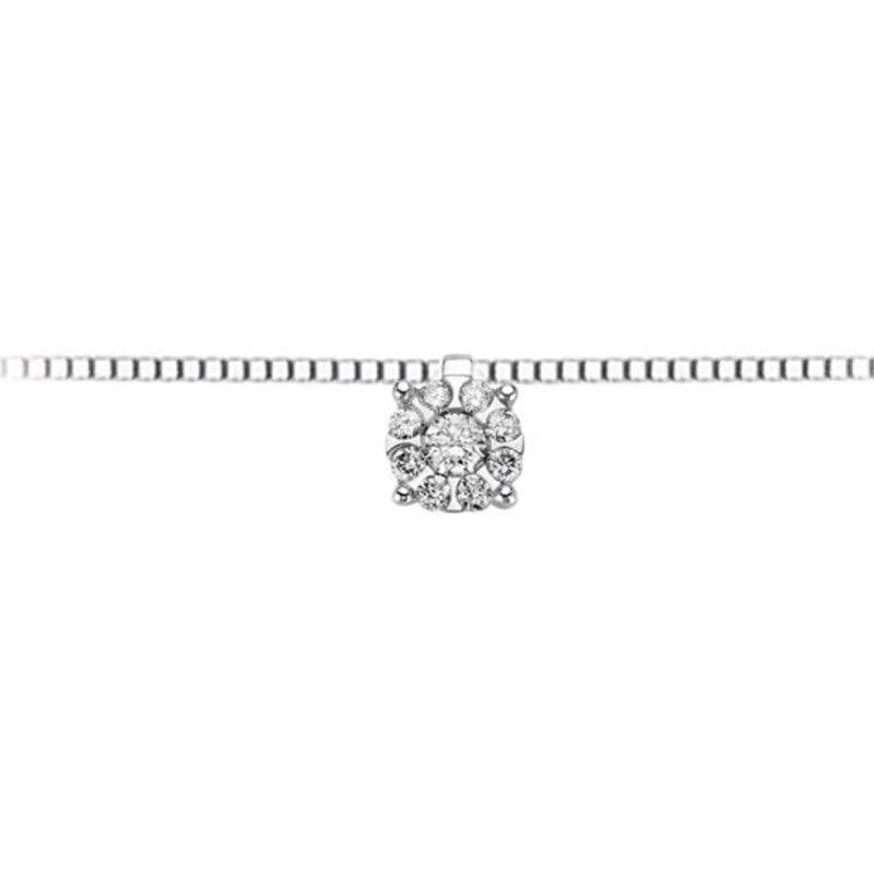 DonnaOro Luce | Collana punto luce in oro e diamanti