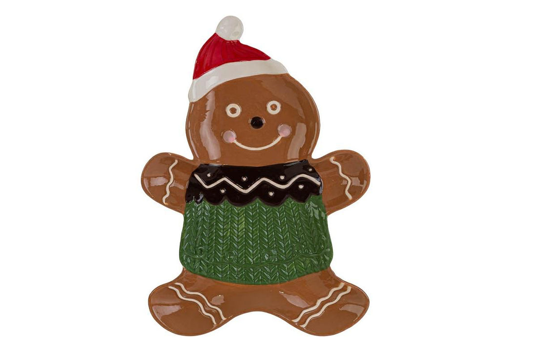 Le Stelle | Vassoio omino di zenzero ceramica