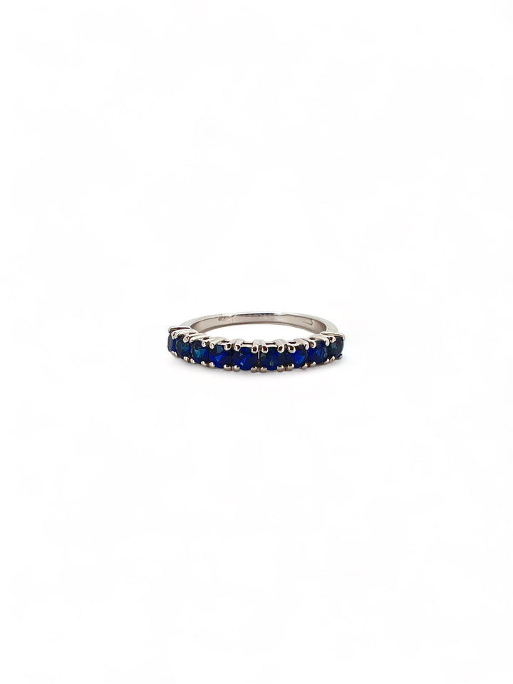 Ellegi Gioielli | Anello Veretta zaffiri blu