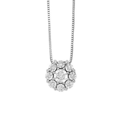 DonnaOro Luce | Collana oro bianco e diamanti