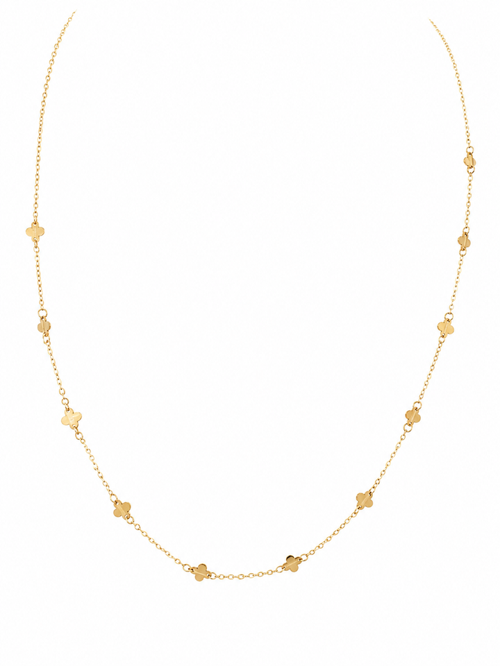 Linea Gold | Collana con quadrifogli