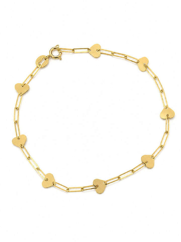Linea Gold | Bracciale con cuori