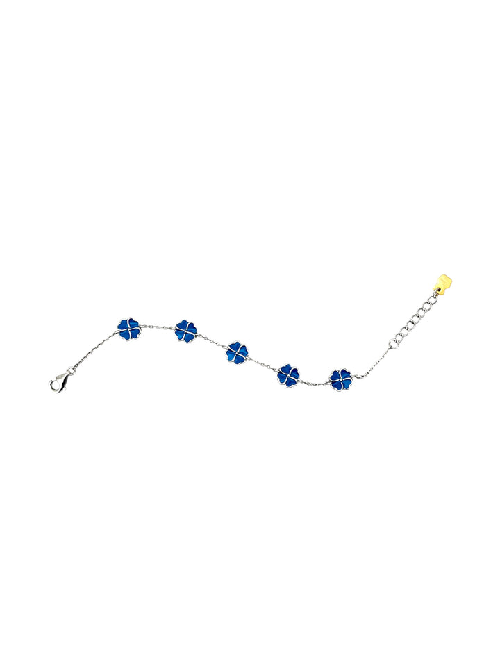 Nanan Bijou | Bracciale con 5 quadrifogli in argento 925