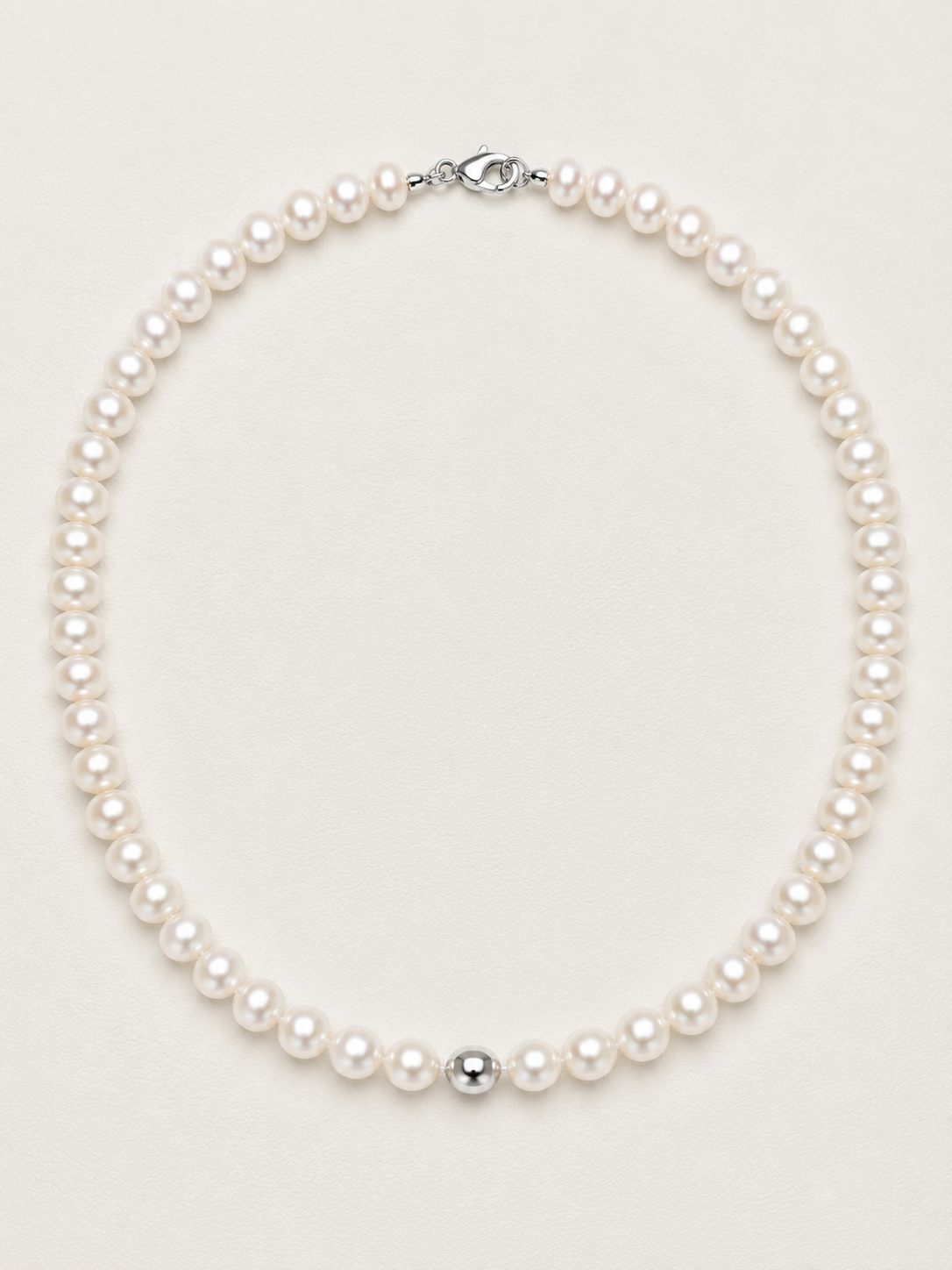 Ellegi Gioielli | Collana di perle con sfera liscia in oro
