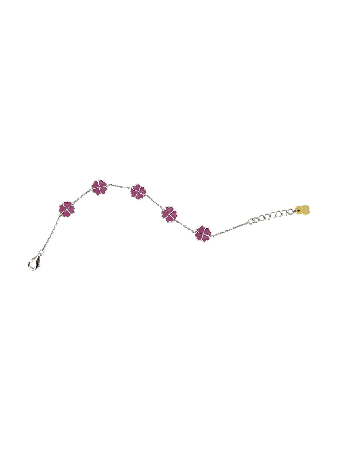 Nanan Bijou | Bracciale con 5 quadrifogli in argento 925