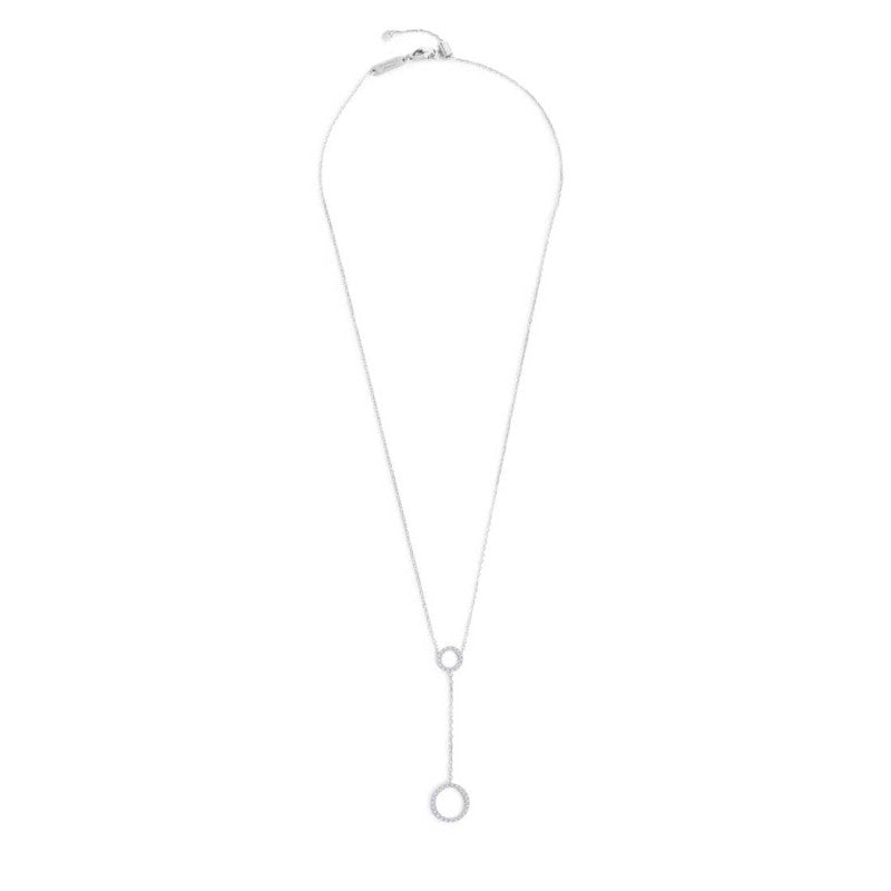 Marlù | Collana cerchi con zirconi bianchi