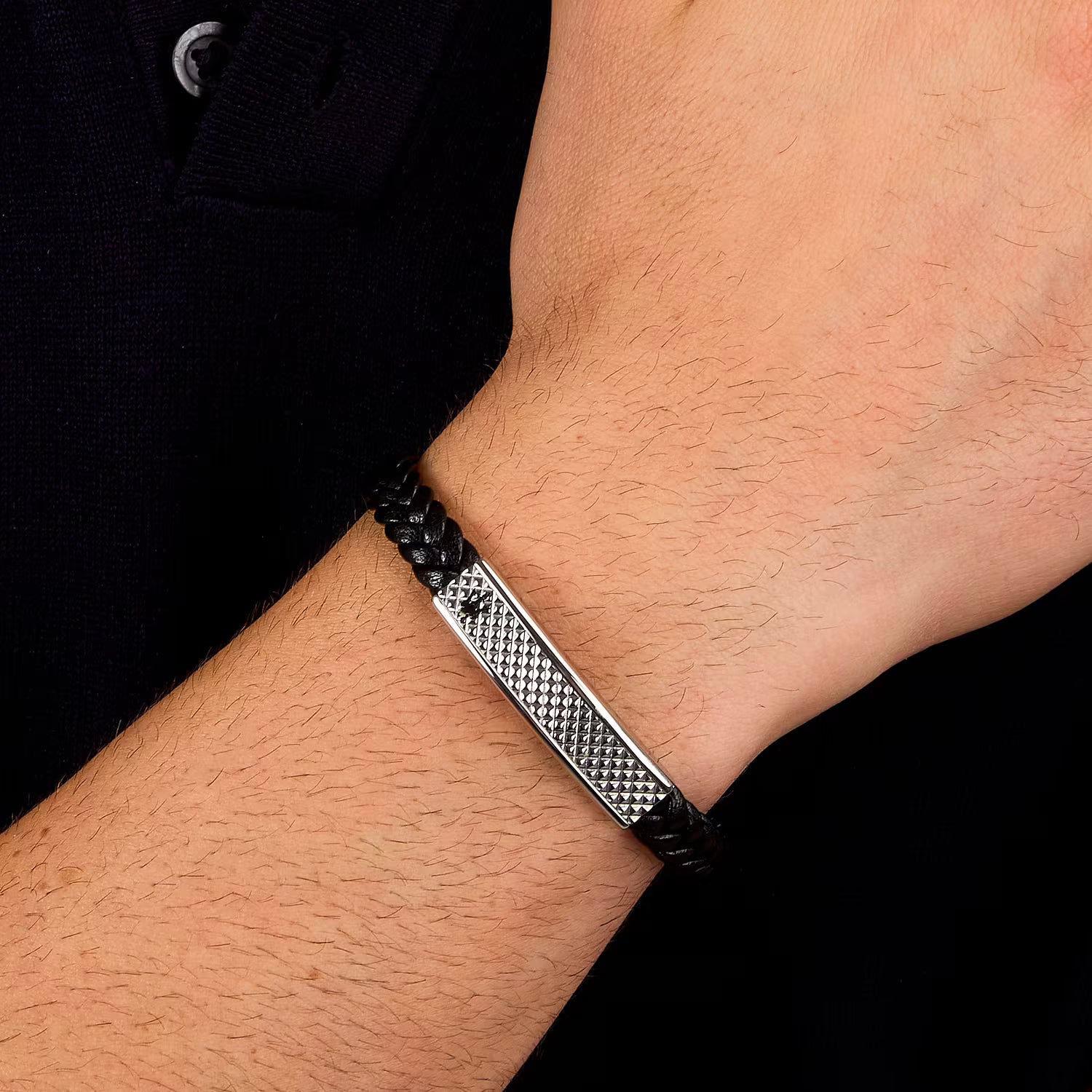 Maserati | Bracciale da uomo recycled leather