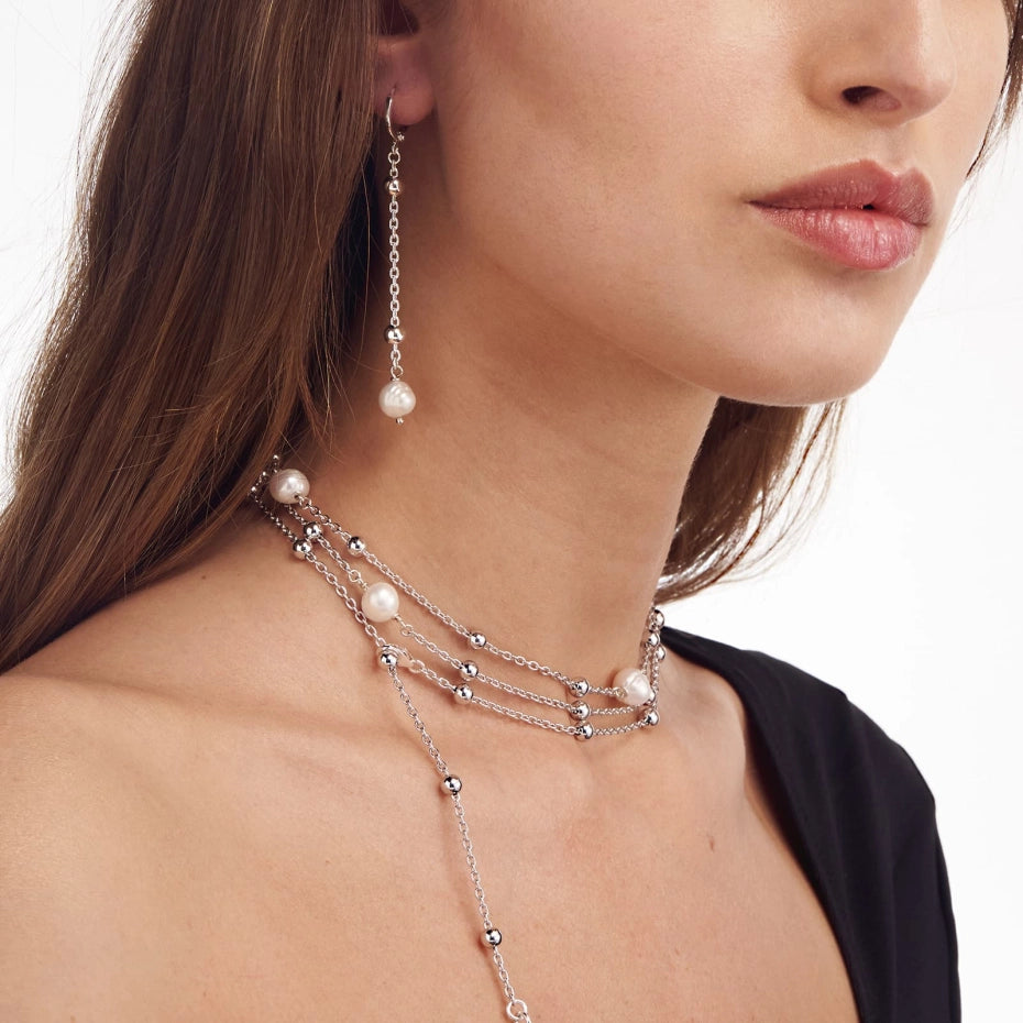 Unoaerre | Collana lunga con perle naturali