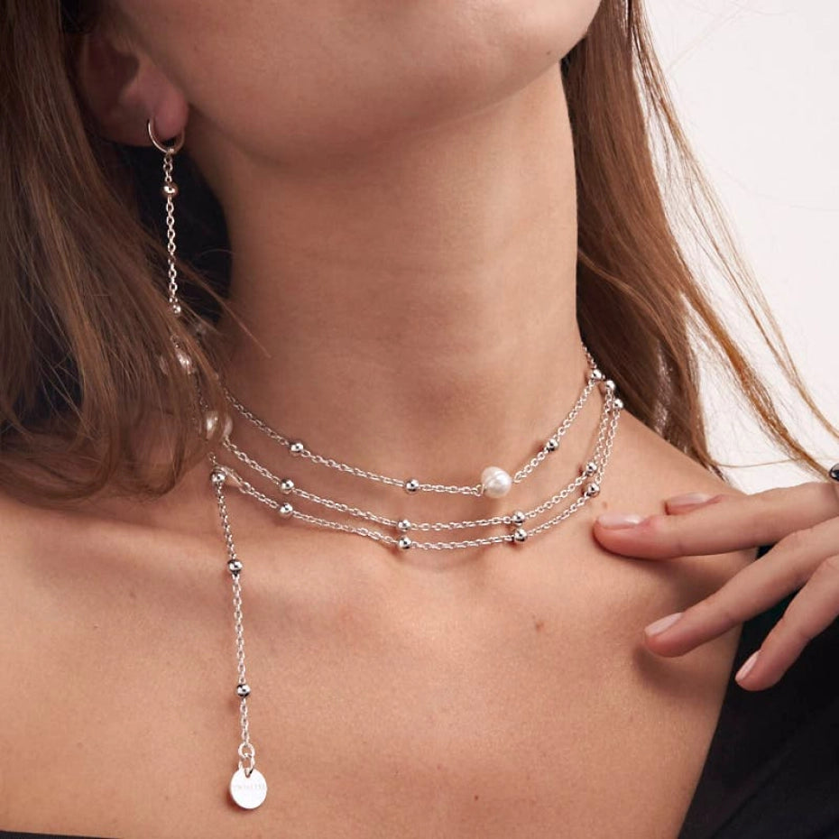 Unoaerre | Collana lunga con perle naturali