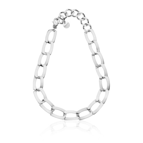 UNOAERRE |Collana catena argentata piatta Dinamica