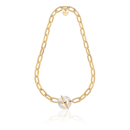 UNOAERRE |Collana catena dorata e madreperla Joya