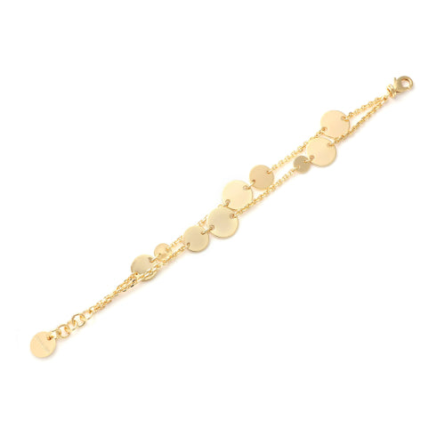 UNOAERRE | Bracciale con medagliette dorato