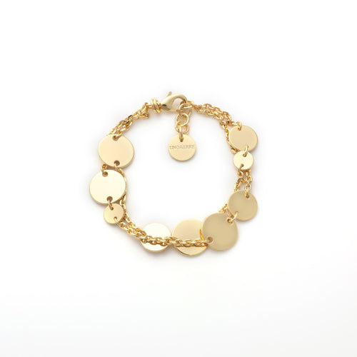 UNOAERRE | Bracciale con medagliette dorato
