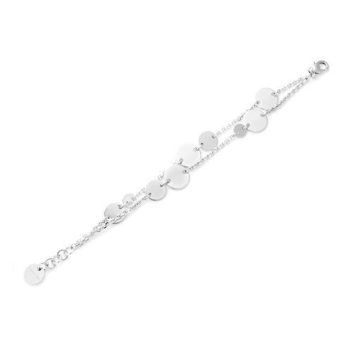 UNOAERRE | Bracciale con medagliette argentato