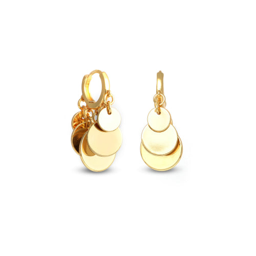 UNOAERRE |Orecchini con medagliette Dinamica