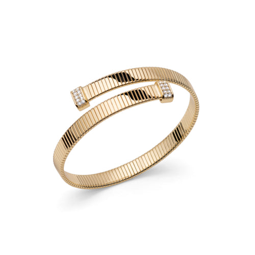 UNOAERRE |Bracciale tubogas con zirconi