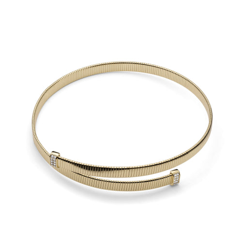 UNOAERRE |Collana tubogas con zirconi