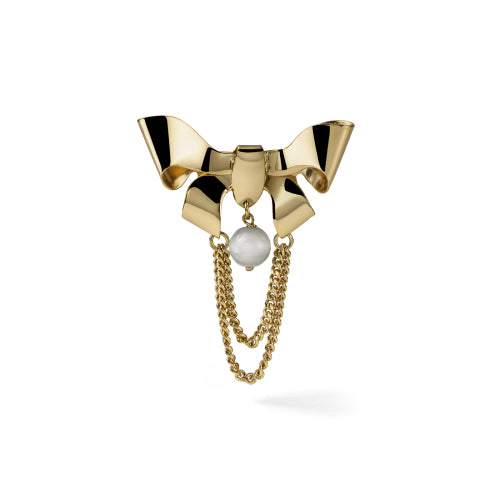 UNOAERRE | Spilla con fiocco e perla