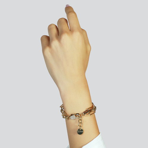 UNOAERRE | Bracciale chiusura con zirconi