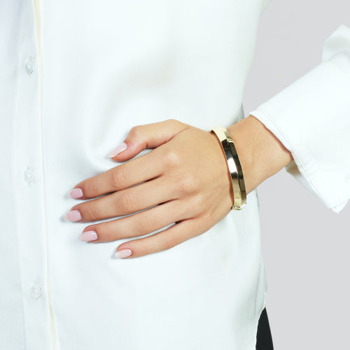 UNOAERRE | Bracciale rigido dorato