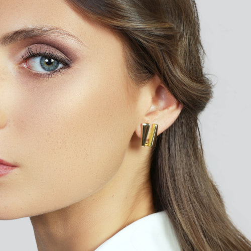 UNOAERRE | Orecchini mini dorati Dinamica