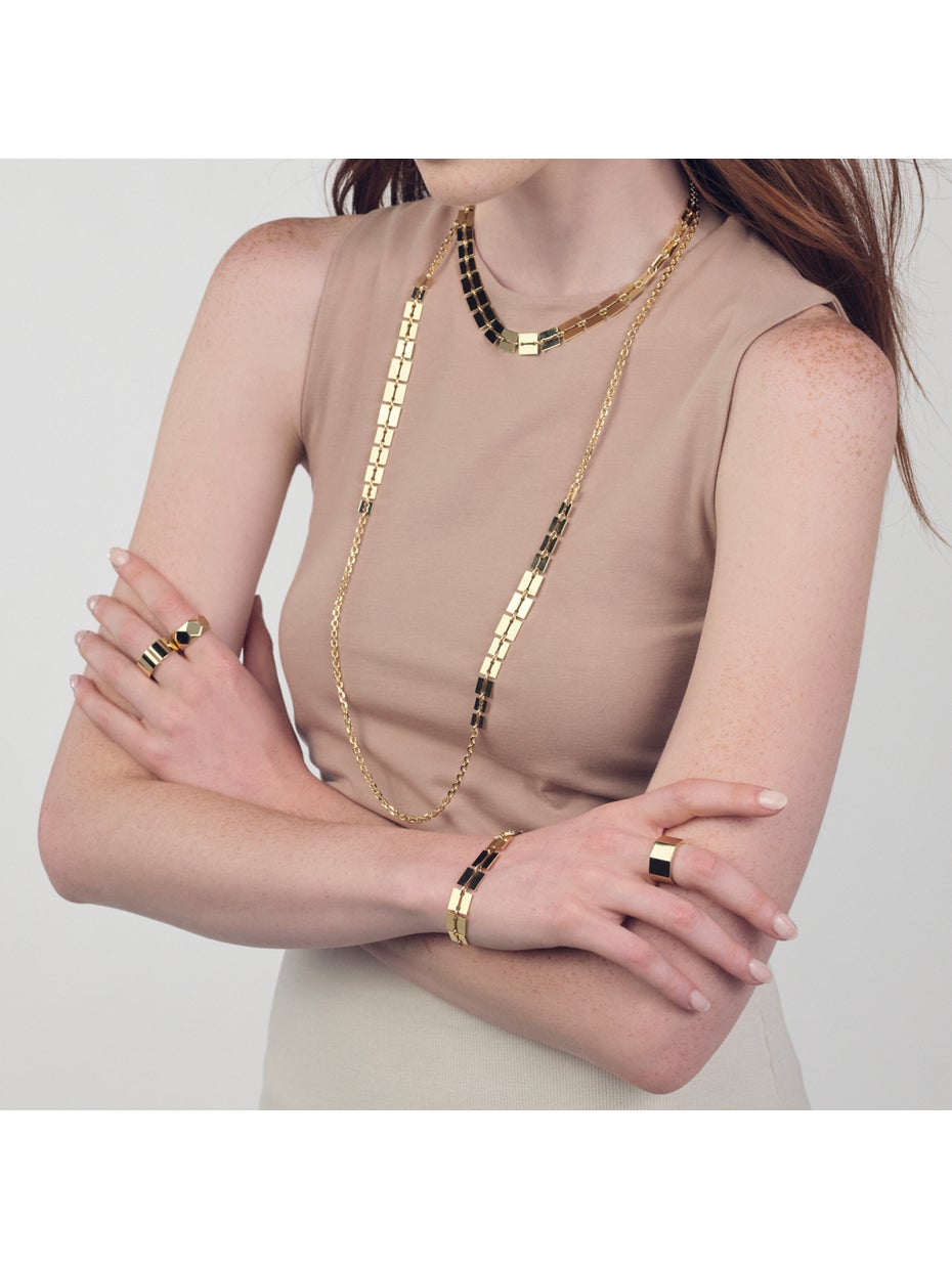 UNOAERRE | Collana lunga dorata Lux