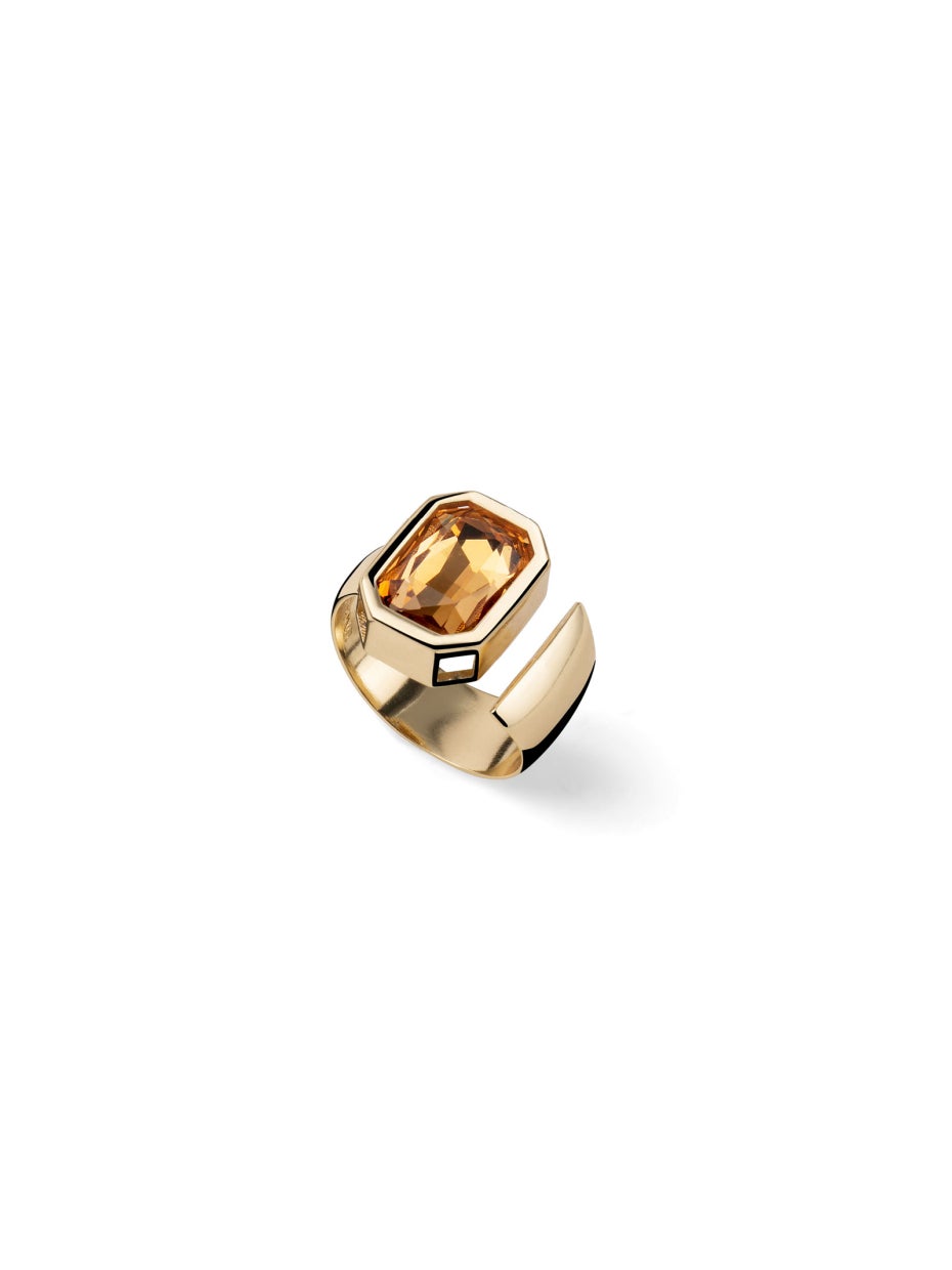 UNOAERRE | Anello Joya cristallo giallo