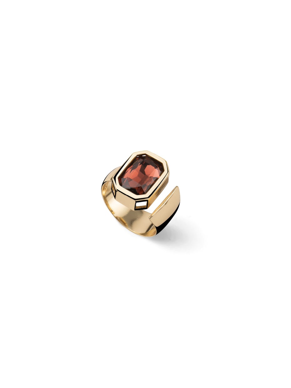 UNOAERRE | Anello Joya cristallo marrone
