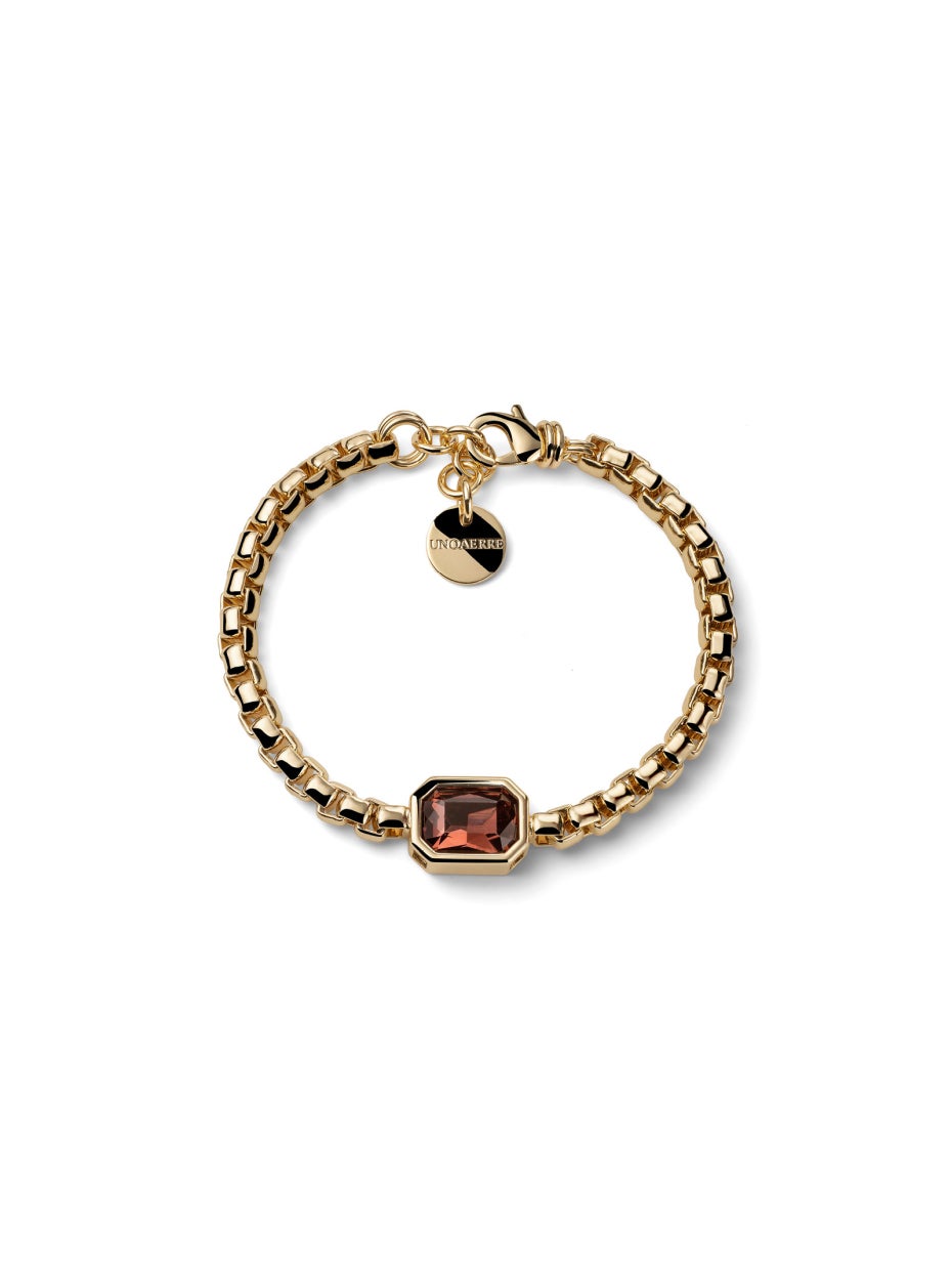 UNOAERRE |Bracciale Joya cristallo marrone