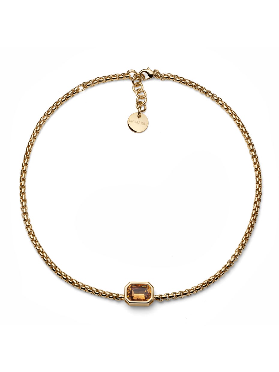 UNOAERRE |Collana Joya cristallo giallo