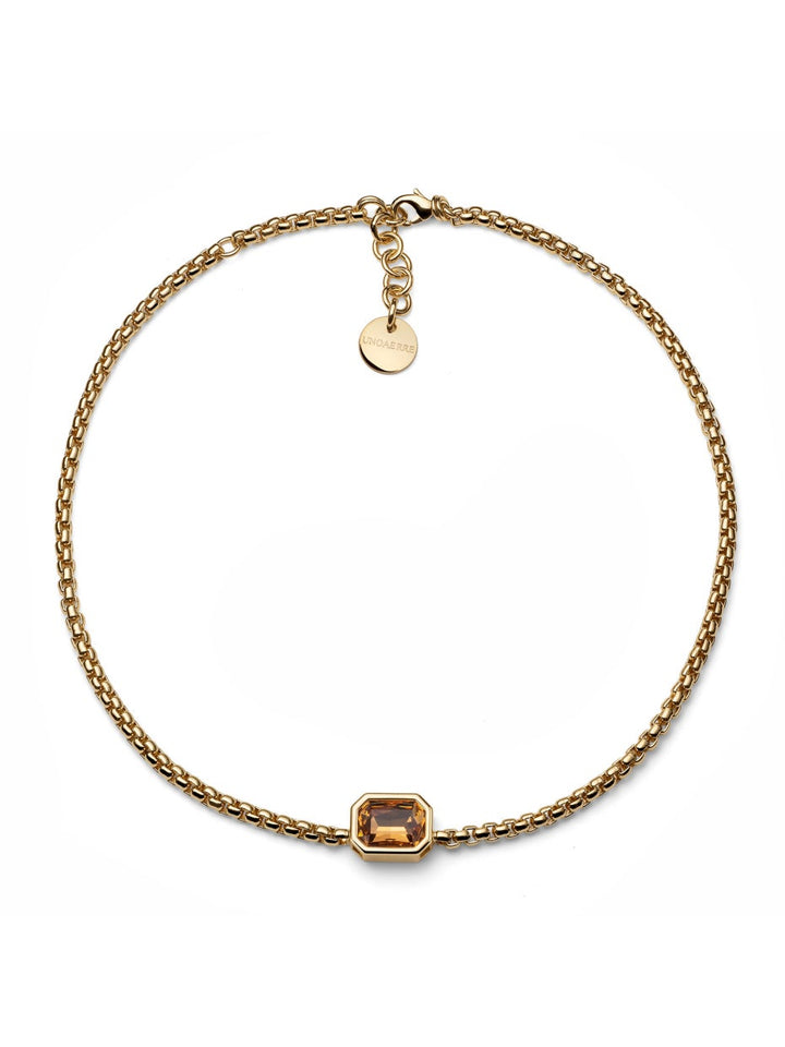 UNOAERRE |Collana Joya cristallo giallo