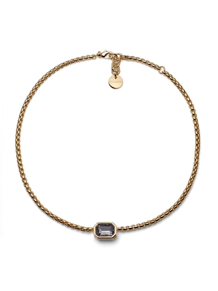 UNOAERRE |Collana Joya cristallo grigio
