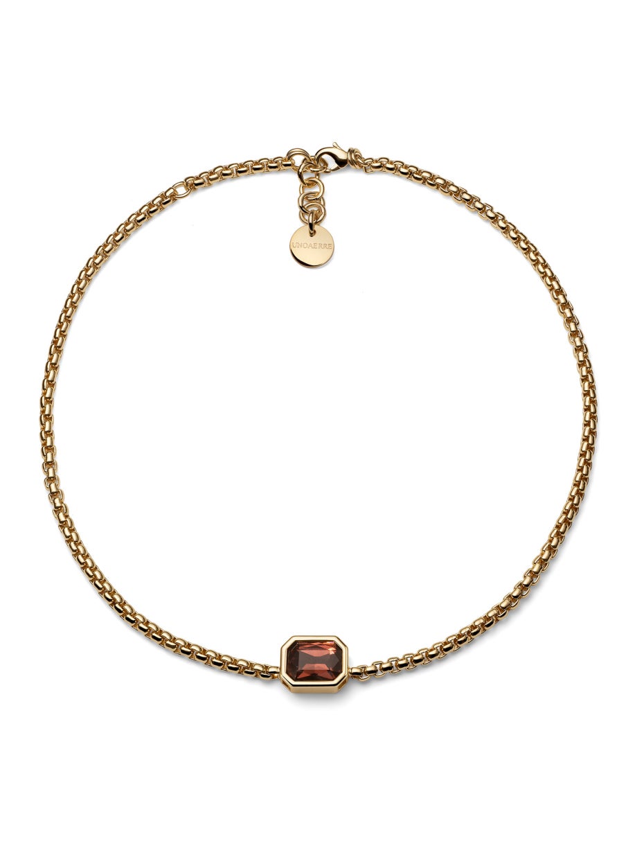 UNOAERRE |Collana Joya cristallo marrone