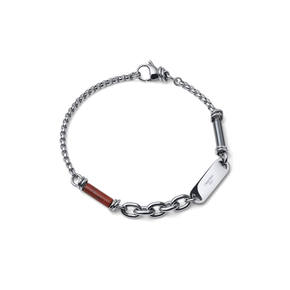 UNOAERRE | Bracciale uomo Aeternum Diaspro ed Ematite