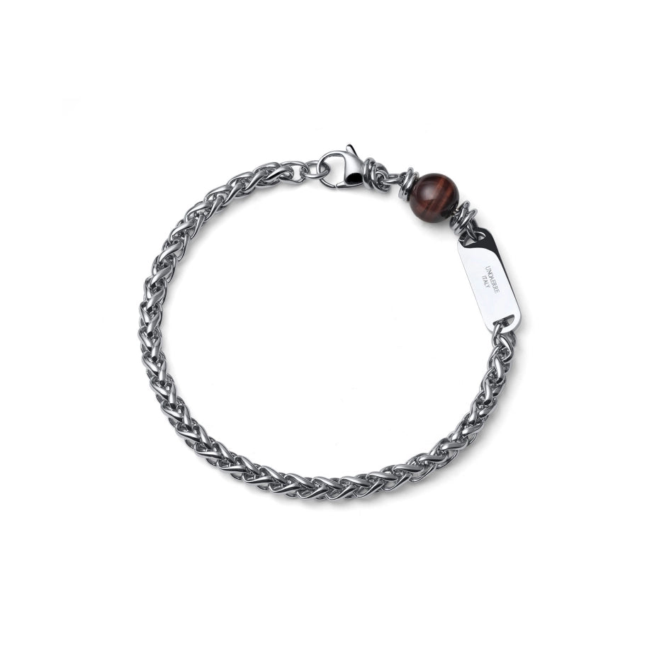 UNOAERRE | Bracciale uomo Aeternum con Occhio di Tigre