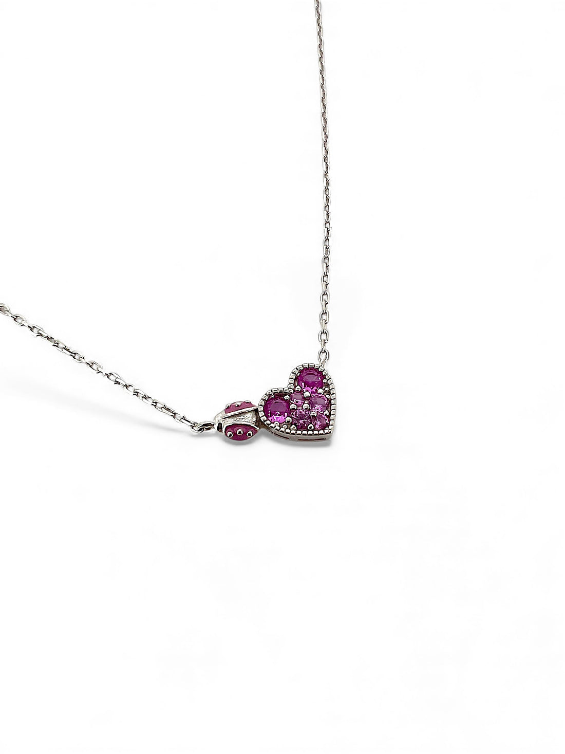 Nanan Bijou | Collana cuore coccinella in argento 925